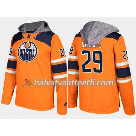 Miesten NHL Edmonton Oilers Leon Draisaitl 29 N001 Pullover Hooded Sweatshirt